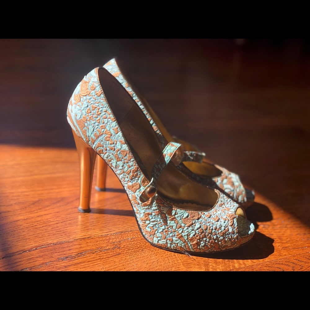 Maryjane peeptoe heels